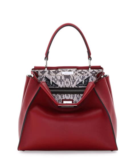 fendi peekaboo bag with eyes|fendi peekaboo snakeskin.